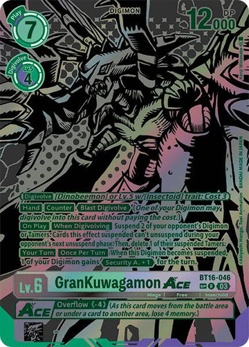 GranKuwagamon ACE (Textured) [BT16-046] [Beginning Observer] Foil