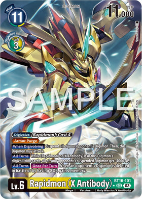 Rapidmon (X Antibody) (Alternate Art) [BT16-101] [Beginning Observer] Foil