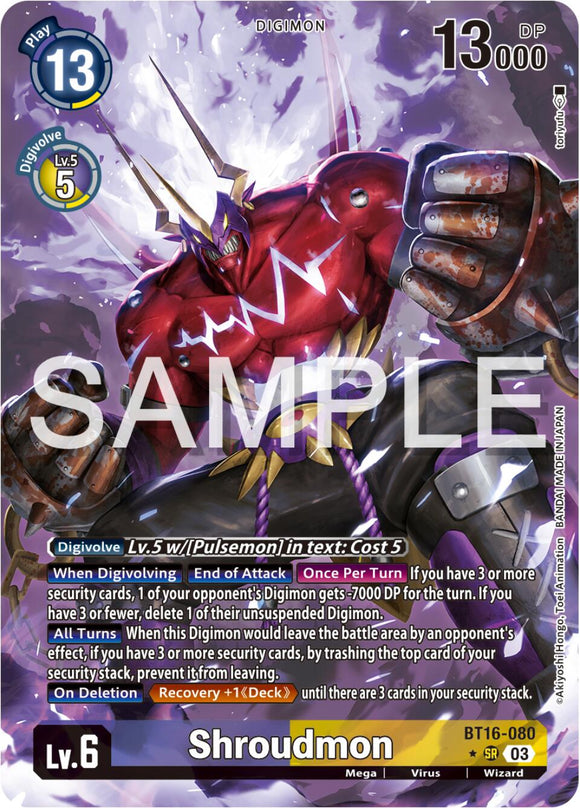 Shroudmon (Alternate Art) [BT16-080] [Beginning Observer] Foil