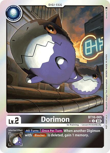 Dorimon (Box Promotion Pack: Beginning Observer) [BT16-005] [Beginning Observer] Foil