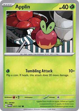 Applin [017/167] [Twilight Masquerade] Reverse Holofoil