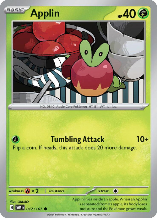 Applin [017/167] [Twilight Masquerade] Reverse Holofoil