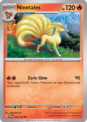 Ninetales [027/167] [Twilight Masquerade] Reverse Holofoil