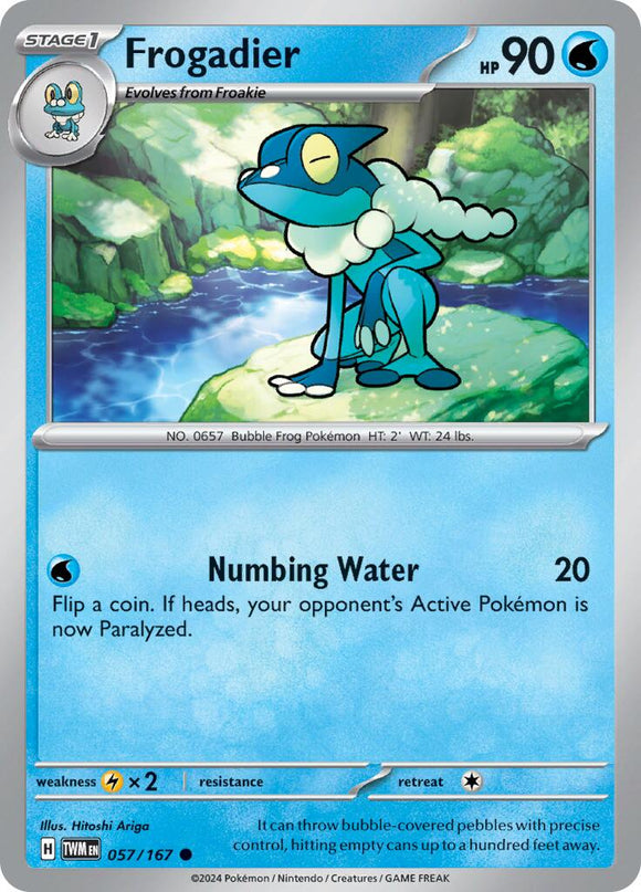 Frogadier [057/167] [Twilight Masquerade] Reverse Holofoil