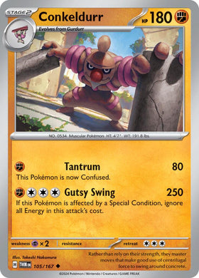 Conkeldurr [105/167] [Twilight Masquerade] Reverse Holofoil