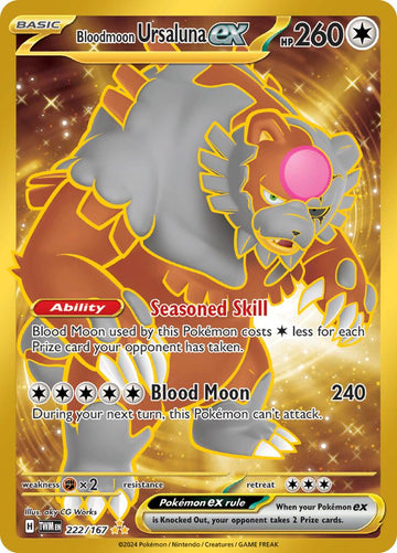 Bloodmoon Ursaluna ex [222/167] [Twilight Masquerade] Holofoil