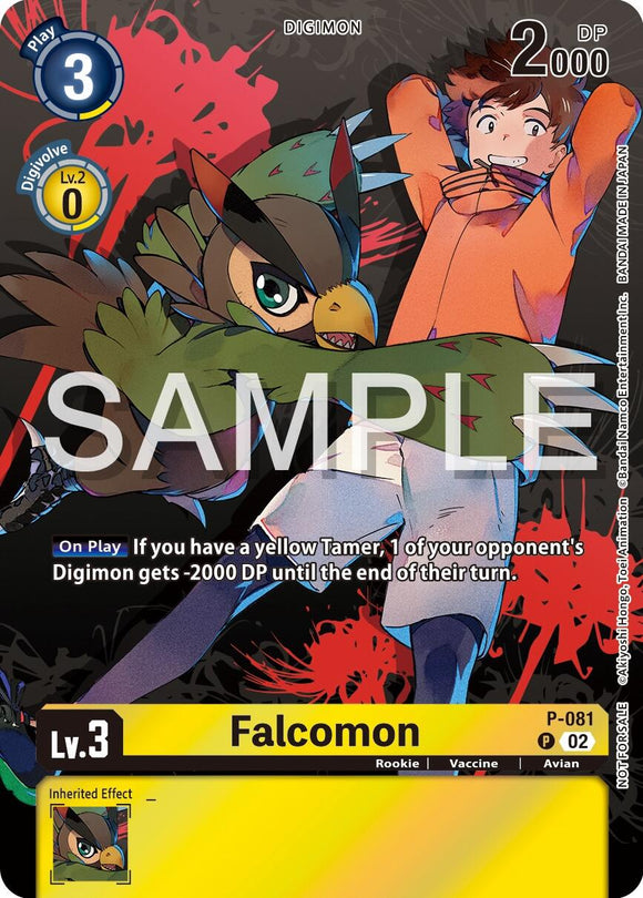 Falcomon - P-081 (Official Tournament Pack Vol.13) [P-081 P] [Digimon Promotion Cards] Foil