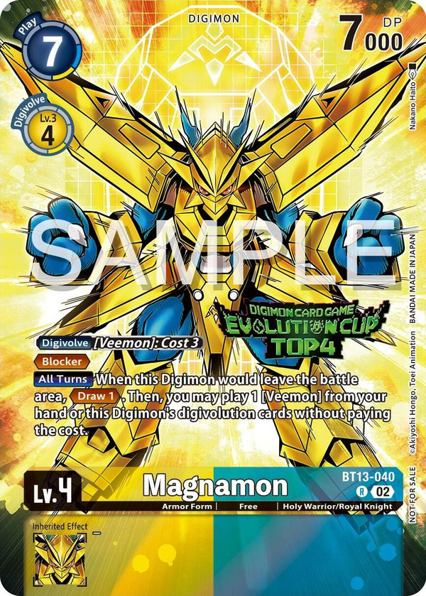 Magnamon (2024 Evolution Cup Top 4) [BT13-040] [Versus Royal Knights] Foil