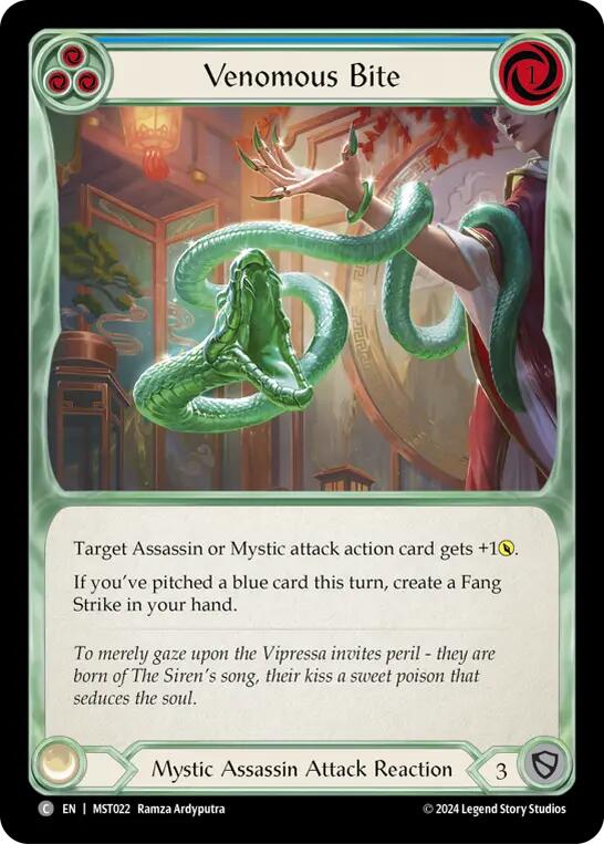 Venomous Bite (Blue) [MST022] [Part the Mistveil] Rainbow Foil