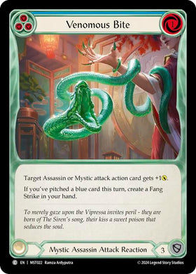 Venomous Bite (Blue) [MST022] [Part the Mistveil] Rainbow Foil
