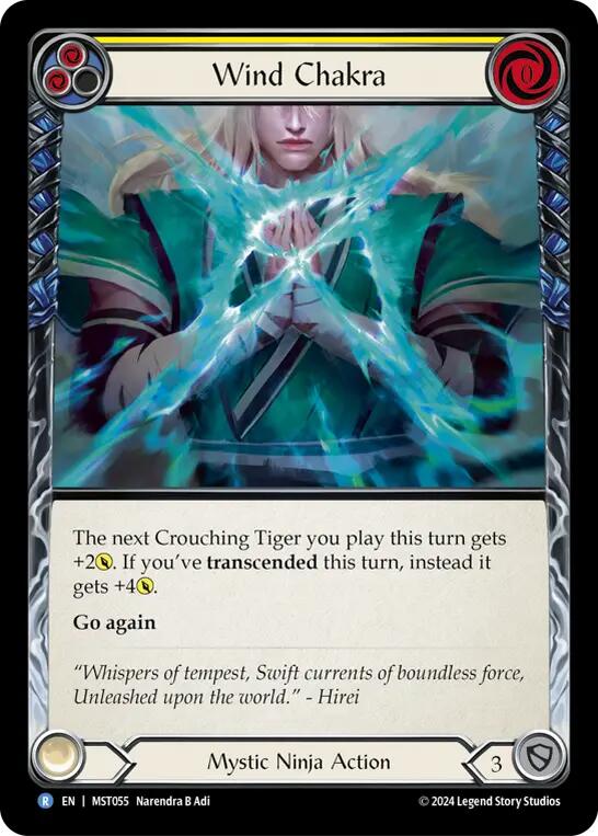 Wind Chakra (Yellow) [MST055] [Part the Mistveil] Rainbow Foil