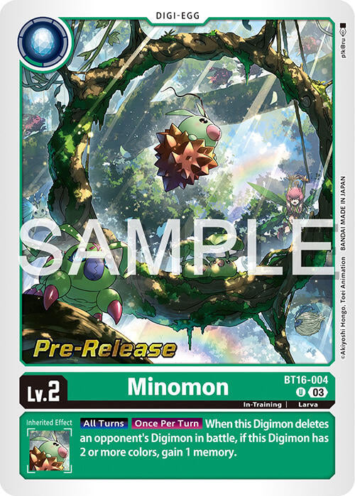 Minomon [BT16-004] [Beginning Observer Pre-Release Cards] Foil