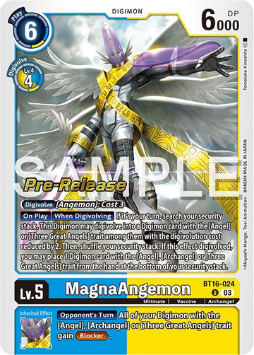 MagnaAngemon [BT16-024] [Beginning Observer Pre-Release Cards] Foil