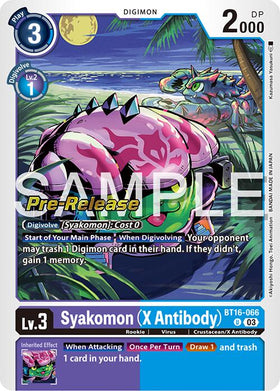 Syakomon (X Antibody) [BT16-066] [Beginning Observer Pre-Release Cards] Foil