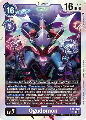 Ogudomon [EX6-073] [Infernal Ascension] Foil