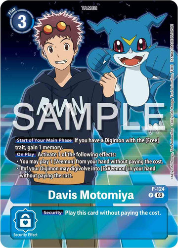 Davis Motomiya (Digimon Adventure 02: The Beginning Set) [P-124] [Digimon Promotion Cards] Foil