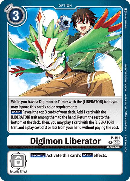 Digimon Liberator (Store Tournament 2024 Jul. - Sep. Participation Pack) [P-151] [Digimon Promotion Cards]