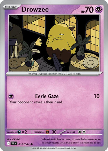 Drowzee [016/064] [Shrouded Fable] Reverse Holofoil