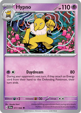 Hypno [017/064] [Shrouded Fable] Reverse Holofoil