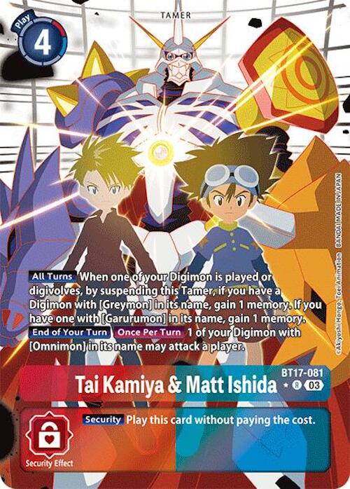 Tai Kamiya & Matt Ishida (Alternate Art) [BT17-081] [Secret Crisis] Foil