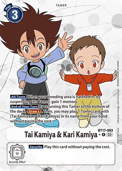Tai Kamiya & Kari Kamiya (Box Promotion Pack: Secret Crisis) [BT17-093] [Secret Crisis] Foil
