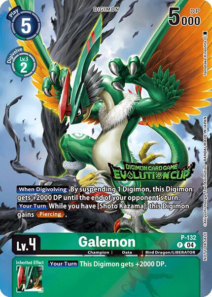 Galemon (August 2024 Evolution Cup Participant) [P-132 P] [Digimon Promotion Cards] Foil