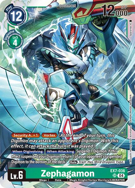 Zephagamon [EX7-036] [Digimon LIBERATOR] Foil
