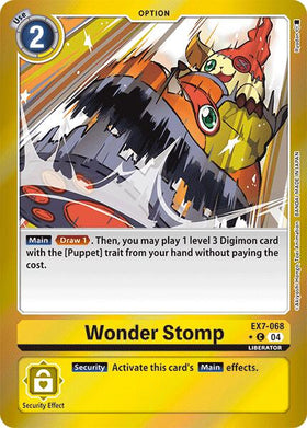 Wonder Stomp (Foil) [EX7-068] [Digimon LIBERATOR] Foil