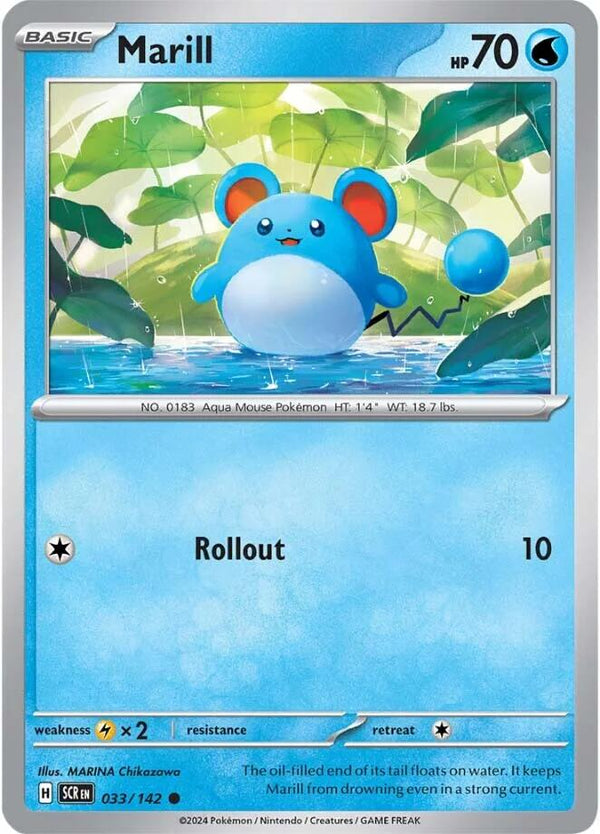 Marill [033/142] [Stellar Crown] Reverse Holofoil