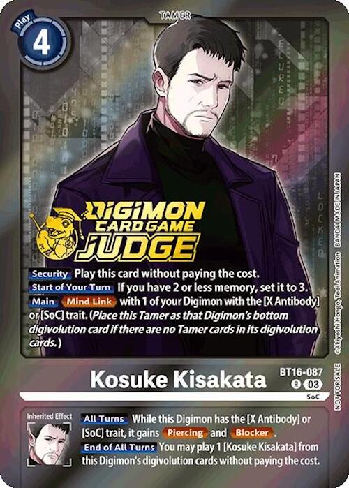 Kosuke Kisakata (Judge Pack 6) [BT16-087] [Beginning Observer] Foil