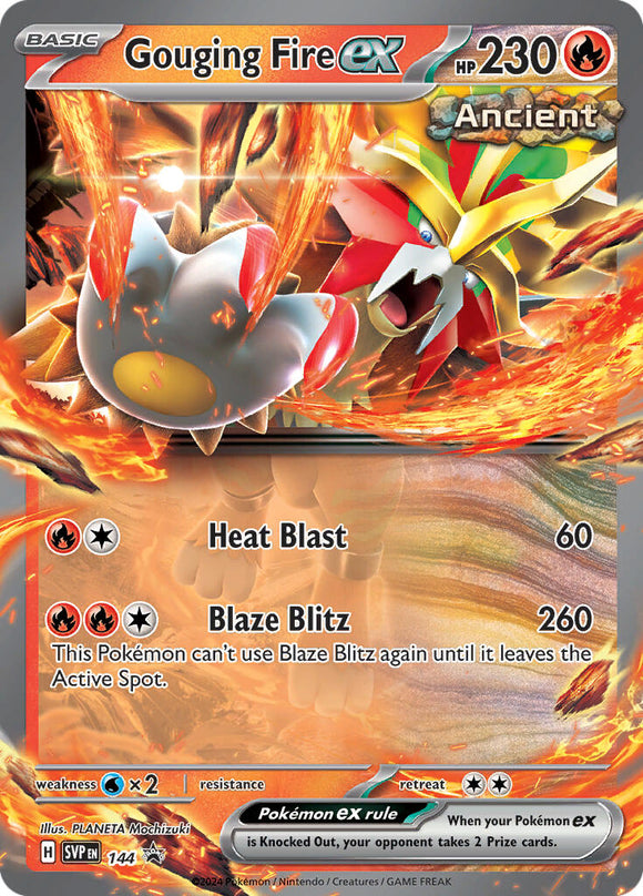 Gouging Fire ex [144] [Scarlet & Violet Promo Cards] Holofoil