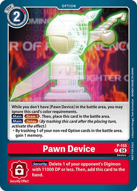 Pawn Device (Store Tournament 2024 Oct. - Dec. Participation Pack) [P-155] [Digimon Promotion Cards]