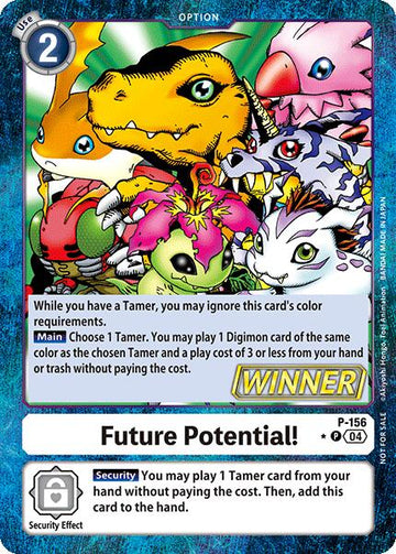 Future Potential! (Store Tournament 2024 Oct. - Dec. Winner Pack) [P-156] [Digimon Promotion Cards] Foil