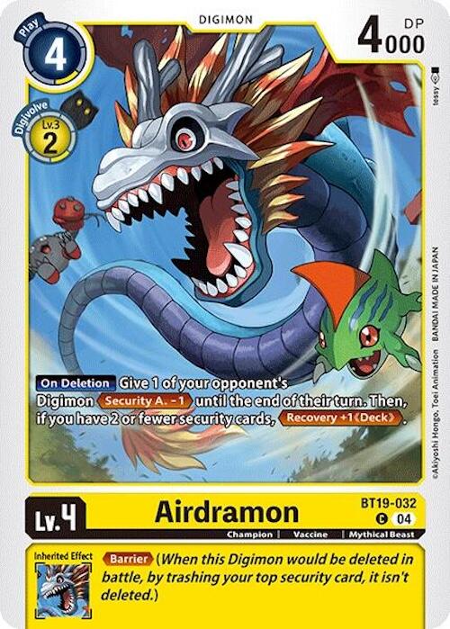 Airdramon [BT19-032 C] [Release Special Booster 2.0]