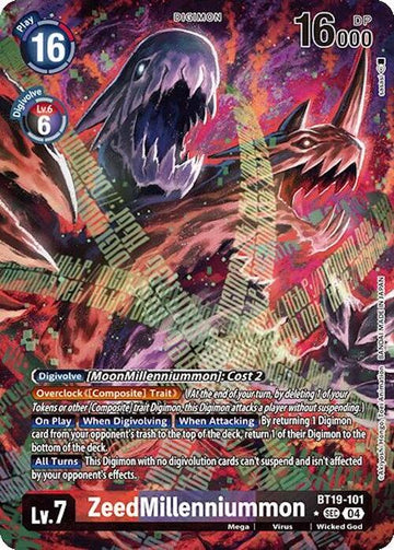 ZeedMillenniummon (Alternate Art) [BT19-101] [Release Special Booster 2.0] Foil