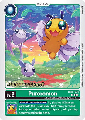 Puroromon [BT18-004] [Release Special Booster 2.0 Celebration Event Cards] Foil