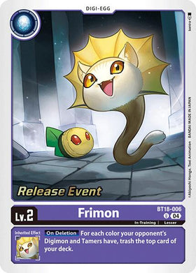 Frimon [BT18-006] [Release Special Booster 2.0 Celebration Event Cards] Foil
