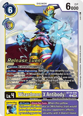 Wizardmon (X Antibody) [BT19-036] [Release Special Booster 2.0 Celebration Event Cards] Foil