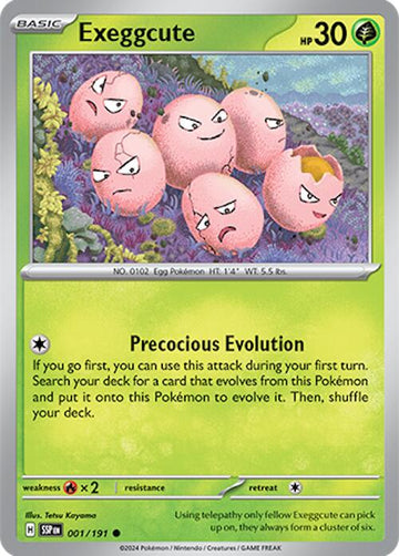 Exeggcute [001/191] [Surging Sparks] Reverse Holofoil
