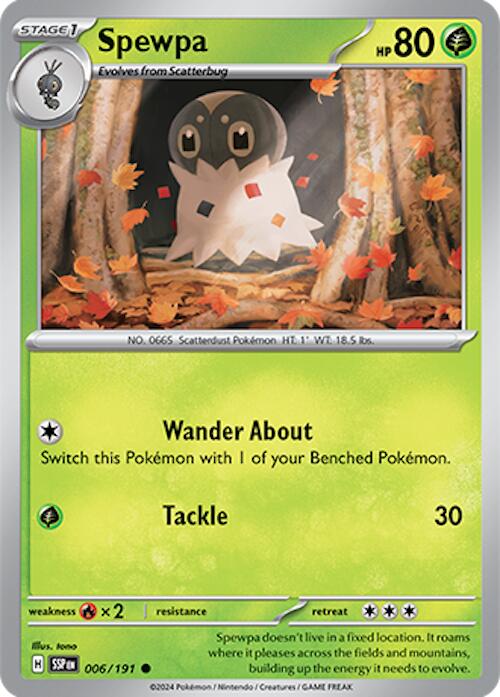 Spewpa [006/191] [Surging Sparks] Reverse Holofoil