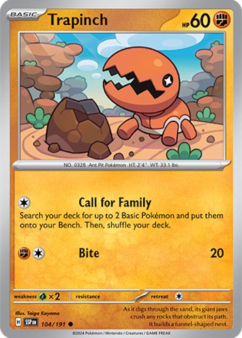 Trapinch [104/191] [Surging Sparks]