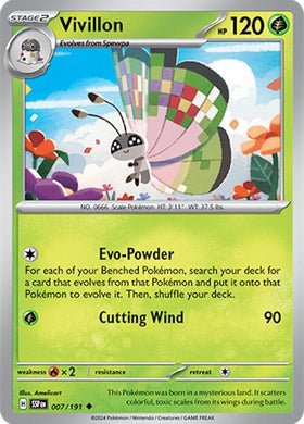 Vivillon [007/191] [Surging Sparks] Reverse Holofoil
