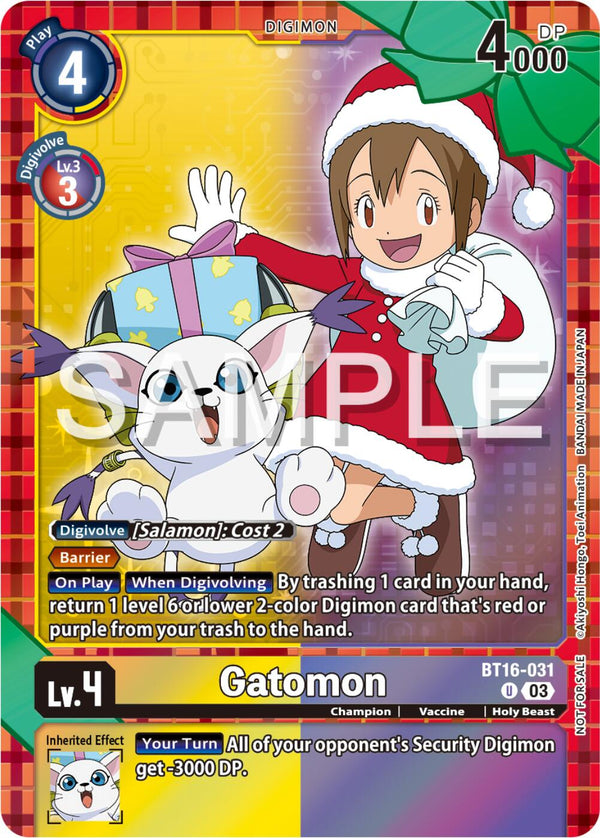 Gatomon (Winter Holiday Event 2024) [BT16-031] [Beginning Observer] Foil