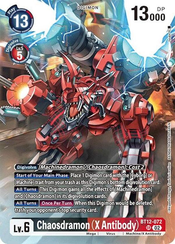 Chaosdramon (X Antibody) (Alternate Art) [BT12-072] [Special Limited Set] Foil