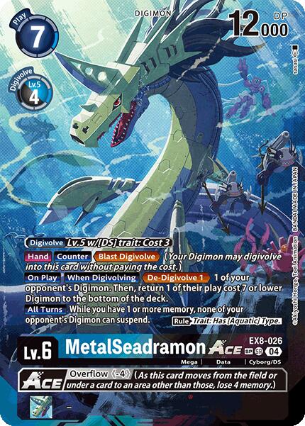 MetalSeadramon ACE (Textured) [EX8-026] [Chain of Liberation] Foil
