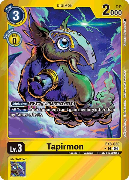 Tapirmon (Limited Foil) [EX8-030] [Chain of Liberation] Foil