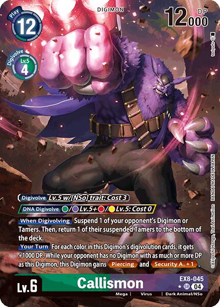Callismon (Alternate Art) [EX8-045] [Chain of Liberation] Foil