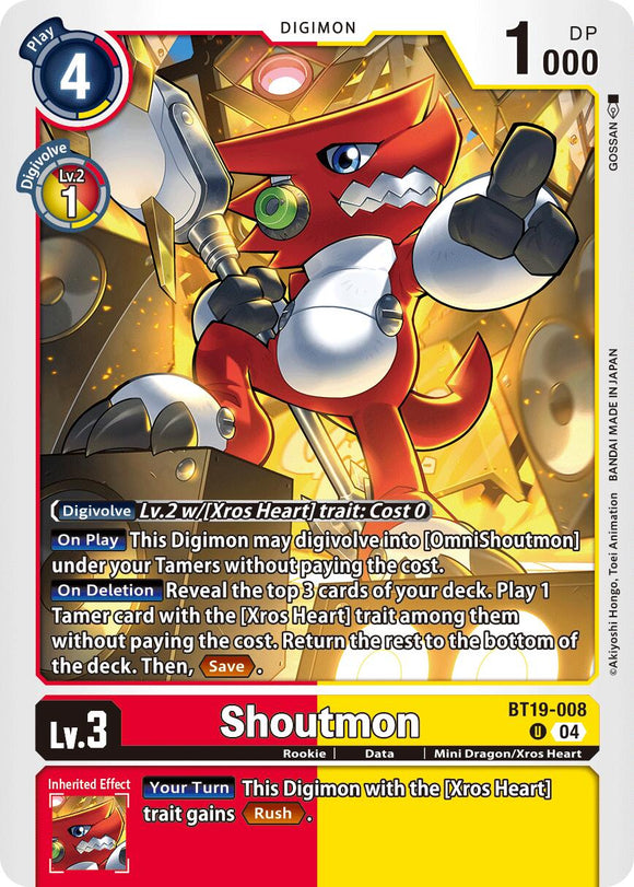 Shoutmon [BT19-008] [Release Special Booster 2.5]