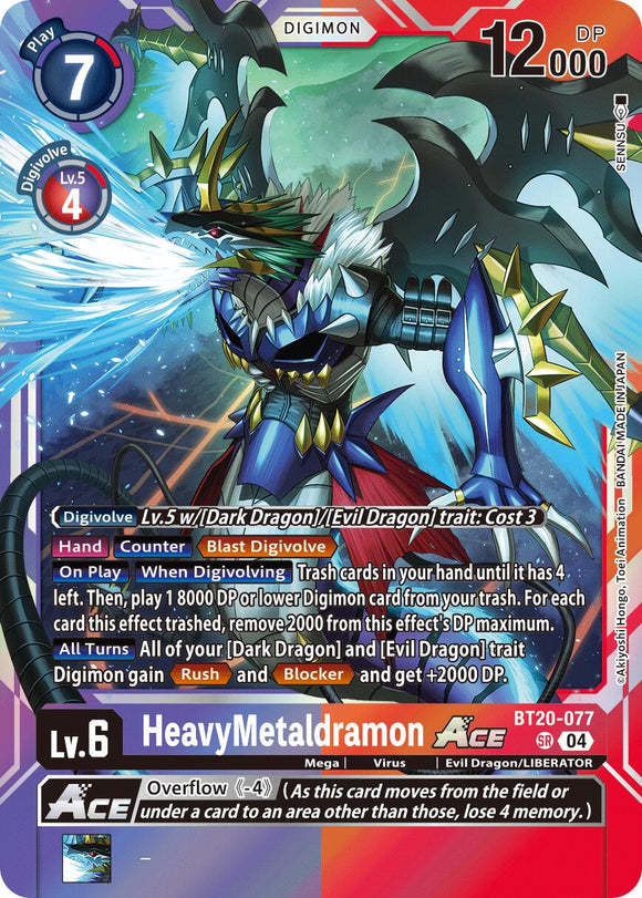 HeavyMetaldramon ACE [BT20-077] [Release Special Booster 2.5] Foil