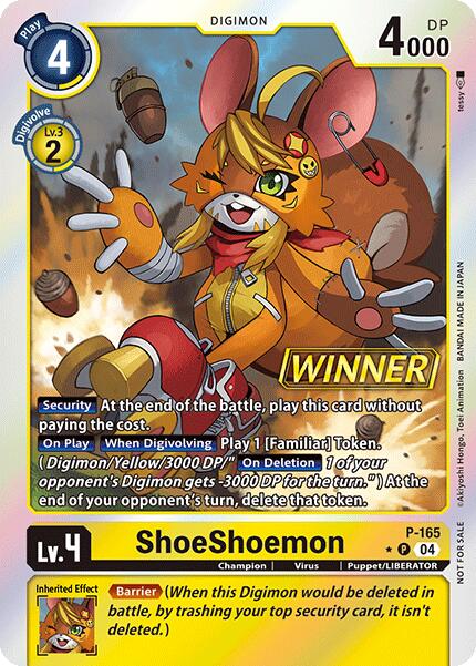 ShoeShoemon (Store Tournament 2025 Vol.1 Winner Pack) [P-165] [Digimon Promotion Cards] Foil
